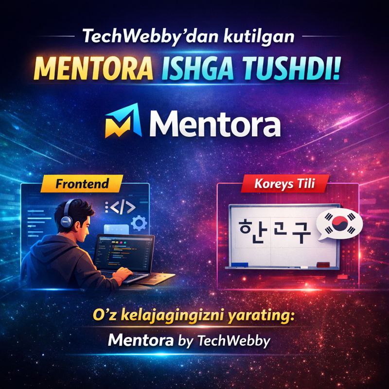 TechWebby rasmiy sayti ishga tushdi