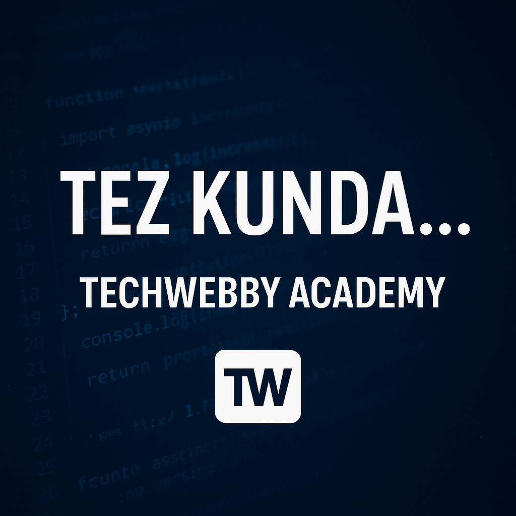 TechWebby rasmiy sayti ishga tushdi