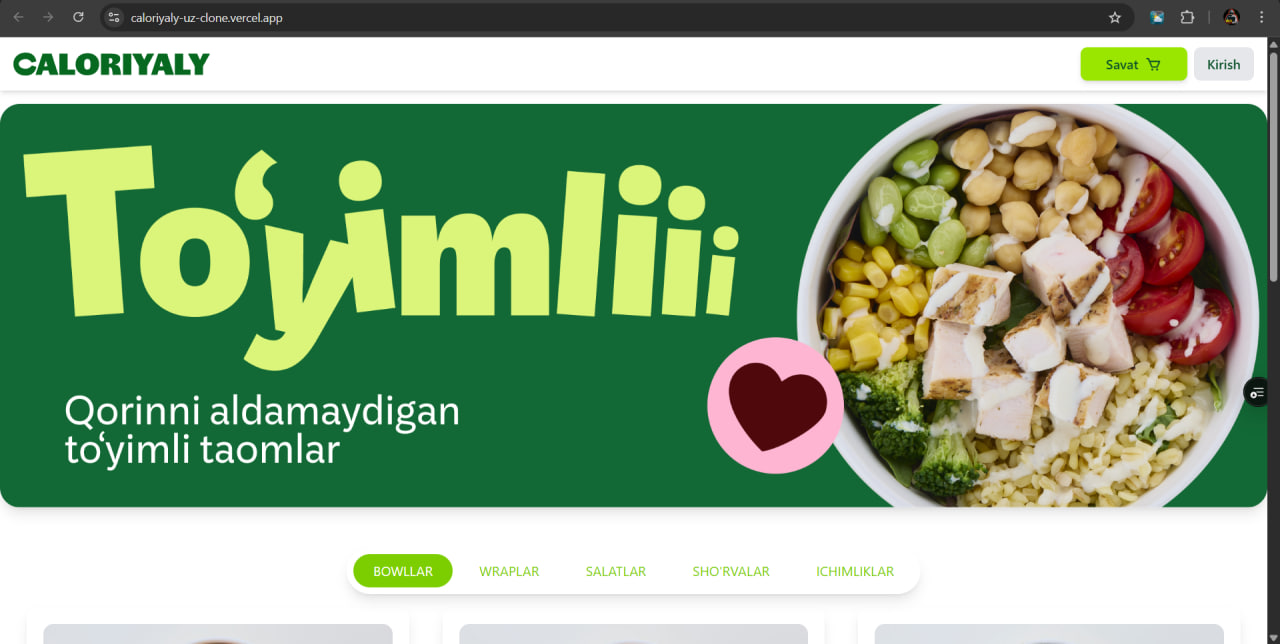 Online ovqat dukon skrinshot